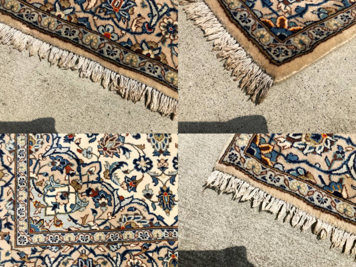 ペルシャ絨毯カシャーンウールラグ詳細画像４