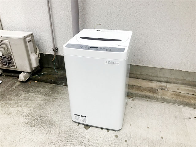 シャープ5.5キロ全自動洗濯機コンパクトボディ